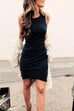 Rebadress Ruched Sheath T-shirt Dress