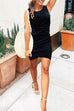 Rebadress Ruched Sheath T-shirt Dress