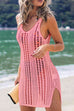 Rebadress V Neck Hollow Out Side Split Cover Up Dress